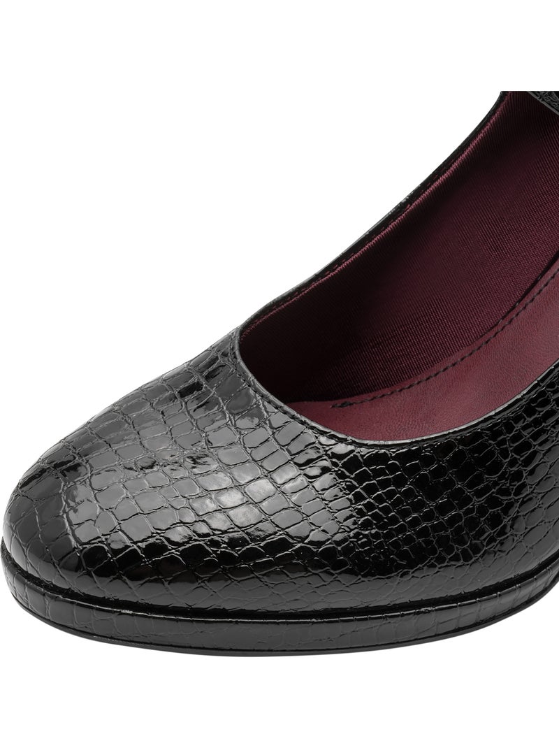 Escarpin talon à brides tamaris Noir - Kiabi