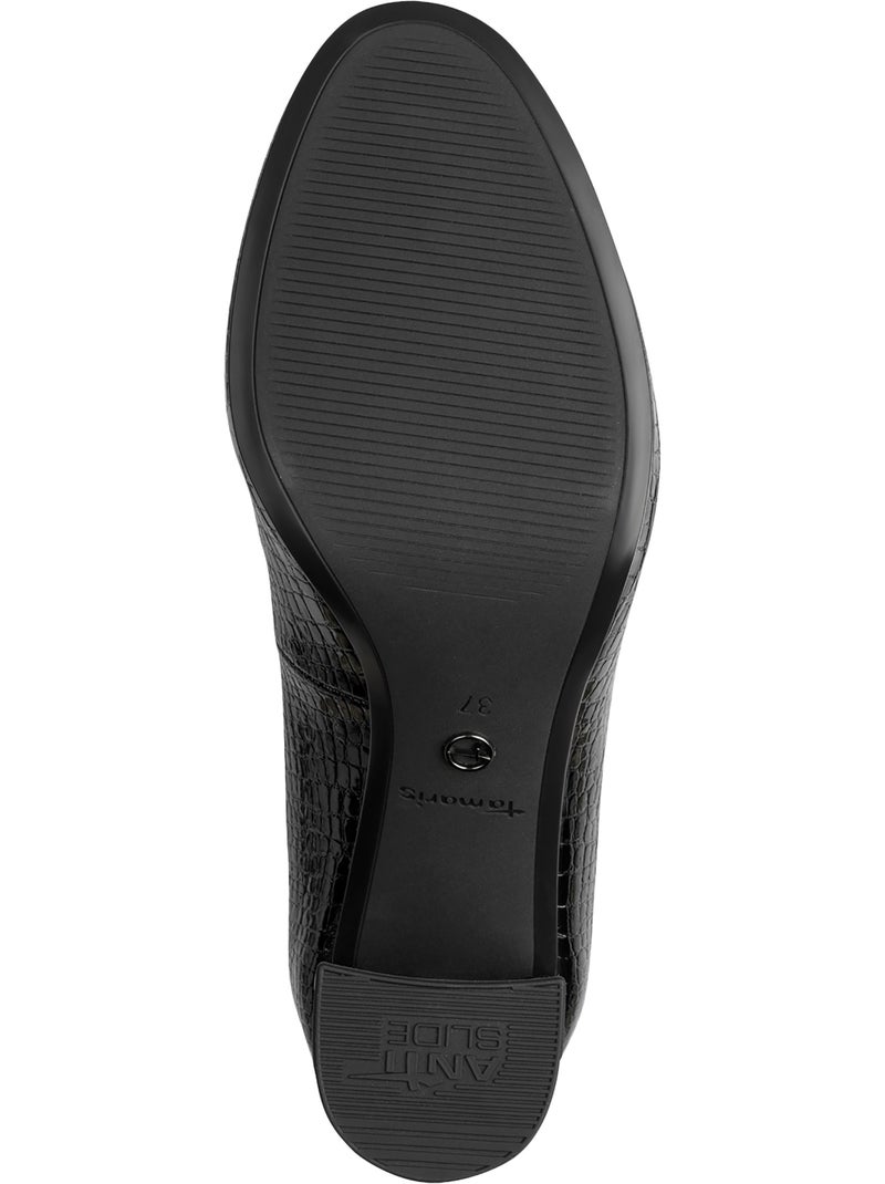 Escarpin talon à brides tamaris Noir - Kiabi