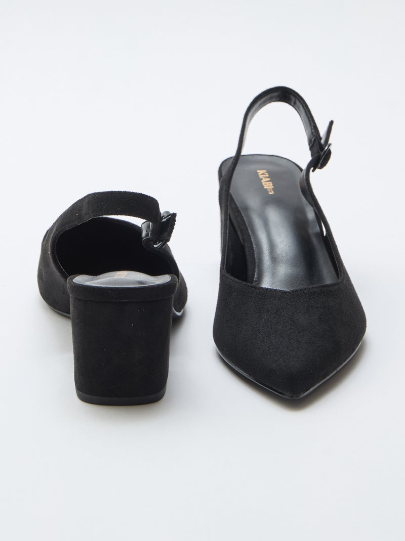 Escarpins à bout pointu Noir - Kiabi