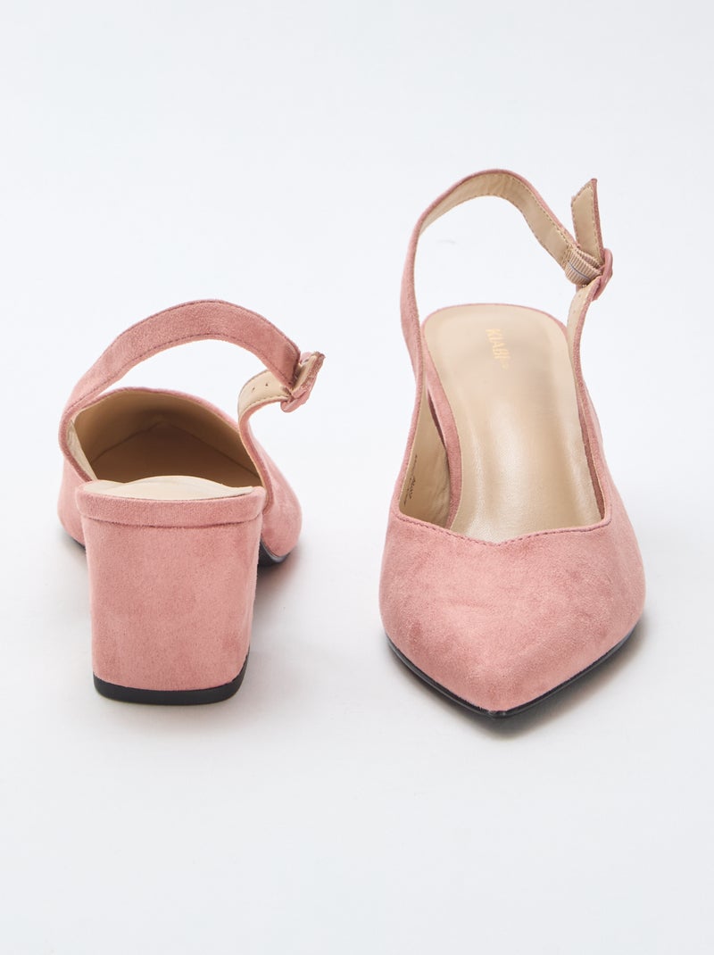 Escarpins à bout pointu Rose - Kiabi