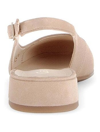 Escarpins à bride arrière en cuir velours