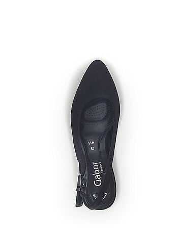 Escarpins à bride arrière en cuir velours