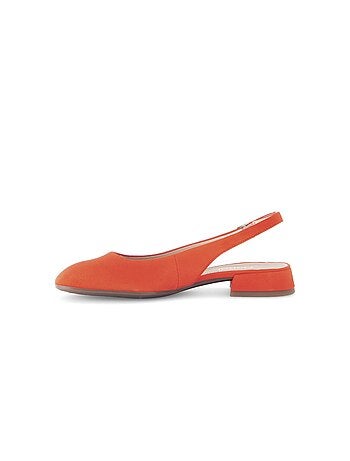 Escarpins à bride arrière en cuir velours