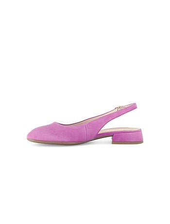 Escarpins à bride arrière en cuir velours