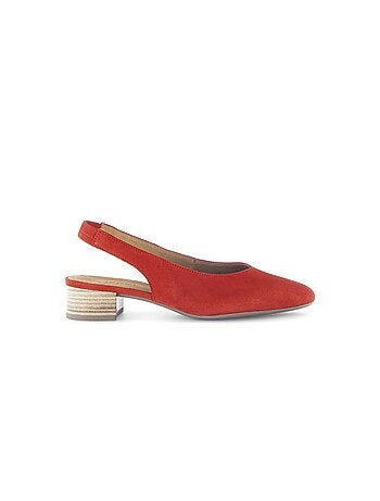 Escarpins à bride arrière en Nubuck