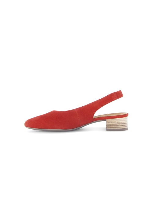 Escarpins à bride arrière  en Nubuck - Kiabi