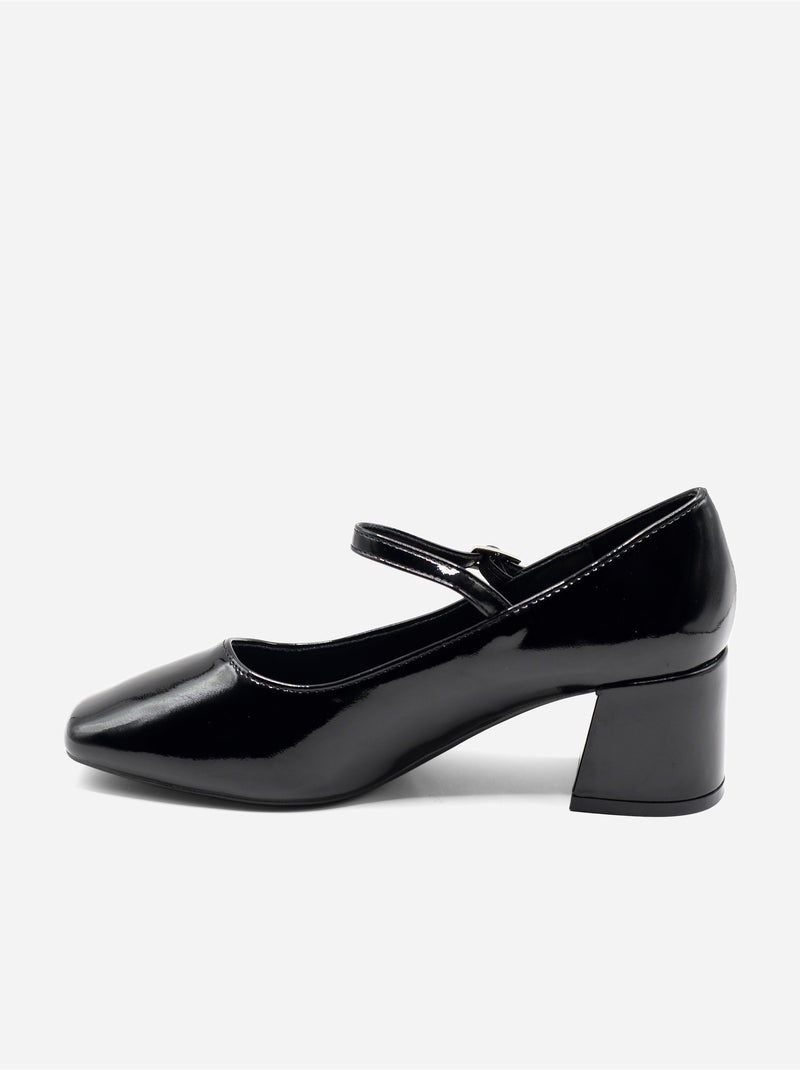 Escarpins à bride et ardillon Noir Noir - Kiabi