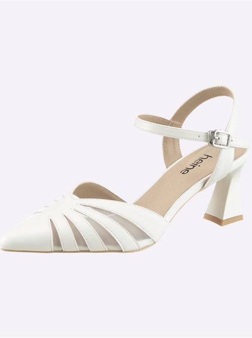 Escarpins à Bride Matière Synthétique - Taille Standard - helline - Kiabi