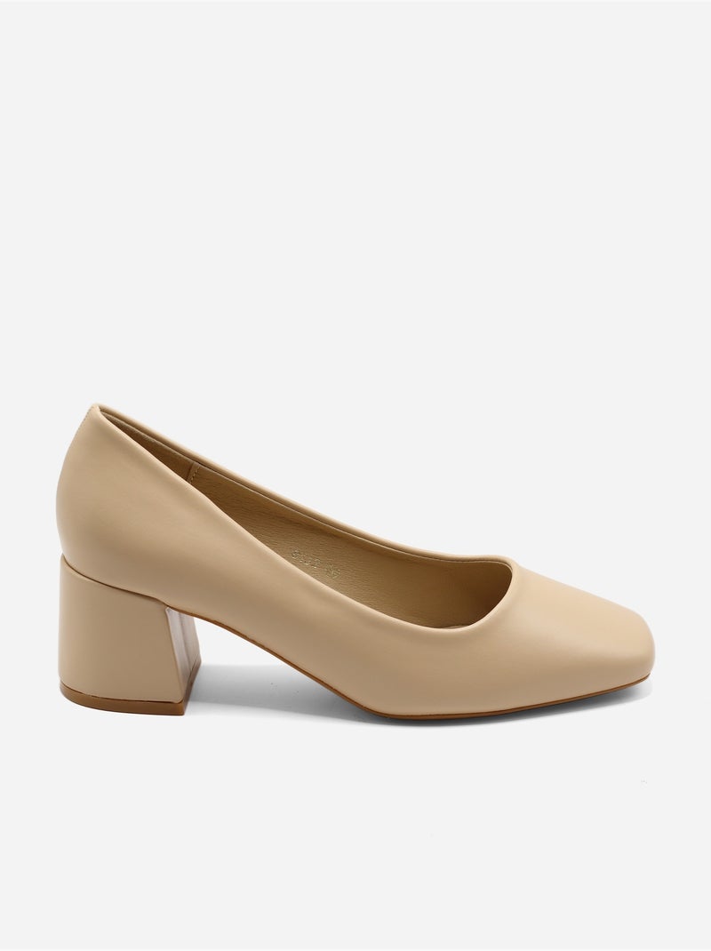 Escarpins à enfiler Beige - Kiabi