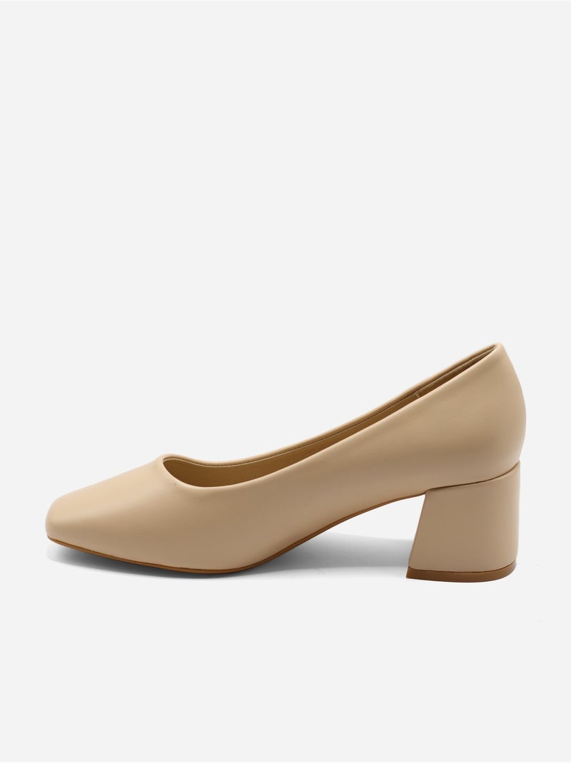 Escarpins à enfiler Beige - Kiabi