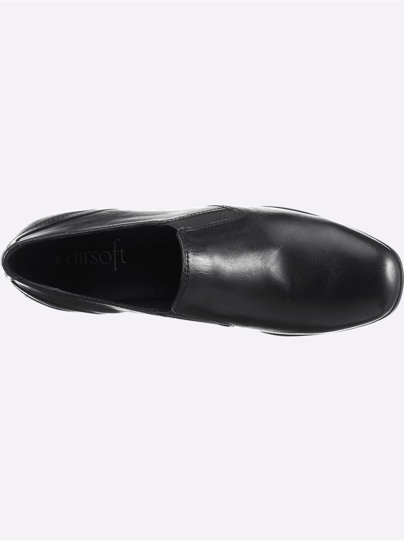 Escarpins à front haut largeur pied normal - taille standard - witt Noir - Kiabi