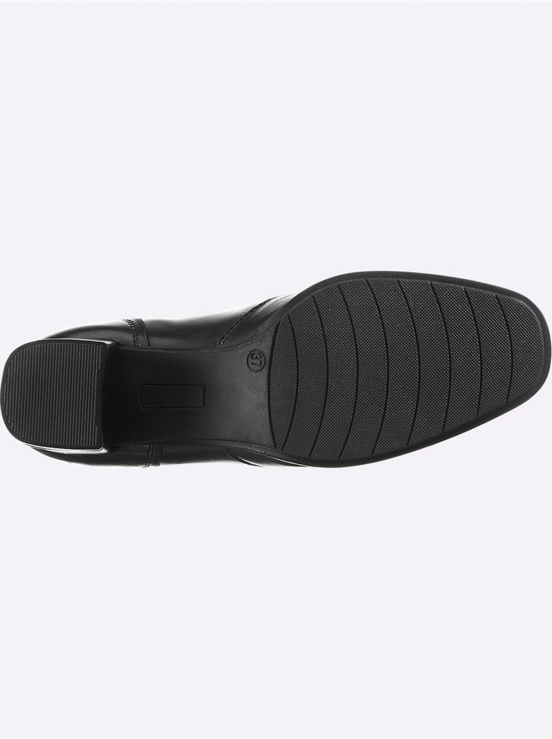 Escarpins à front haut largeur pied normal - taille standard - witt Noir - Kiabi