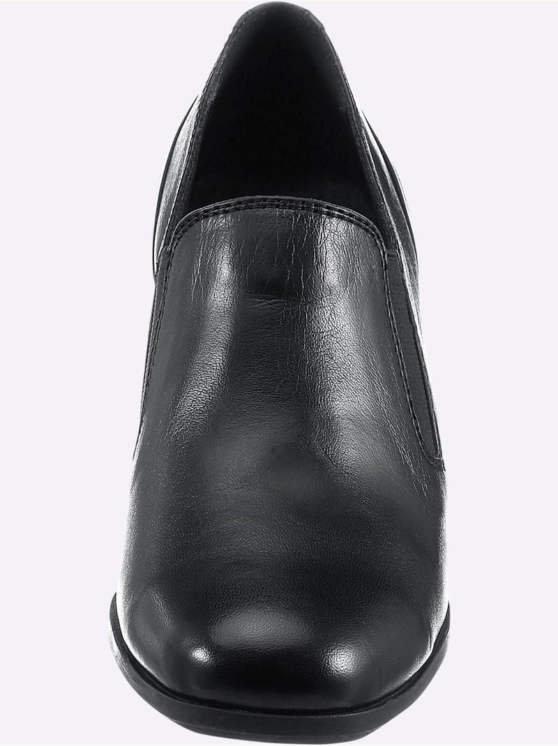 Escarpins à front haut largeur pied normal - taille standard - witt Noir - Kiabi