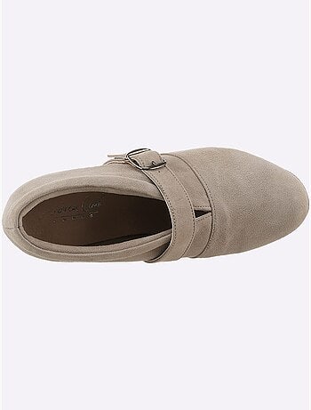 Escarpins à Front Haut Textile Doux En Synthétique Velours - Taille Standard - Helline