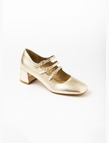Escarpins à talon, 3 brides style babies - AFIBEL