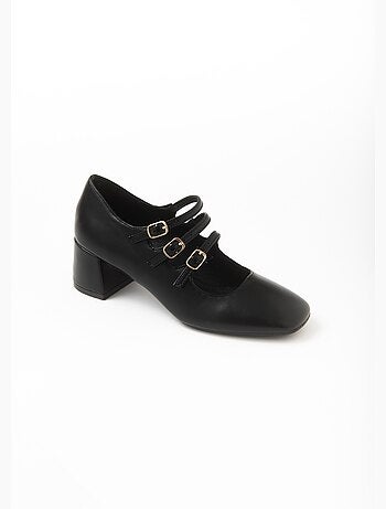 Escarpins à talon, 3 brides style babies - AFIBEL