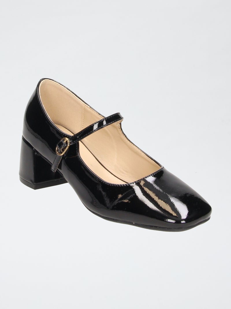 Escarpins à talon avec brides Noir - Kiabi