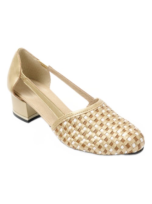 Escarpins à talon cuir - Afibel - Kiabi