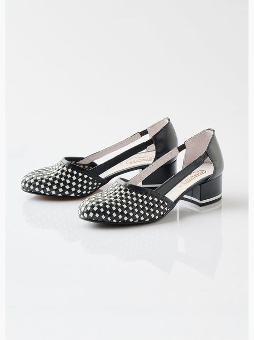 Escarpins à talon cuir - Afibel - Kiabi