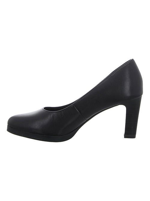 Escarpins à Talon Cuir Tamaris - Kiabi