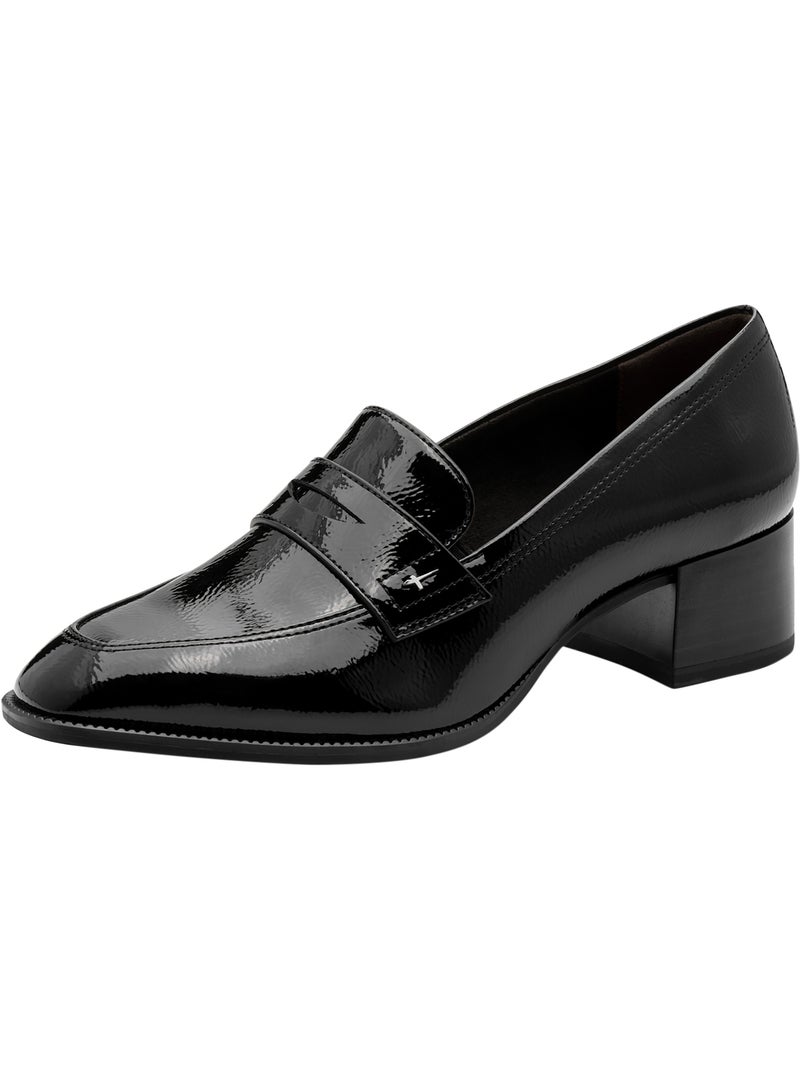 Escarpins à talon cuir tamaris Noir - Kiabi