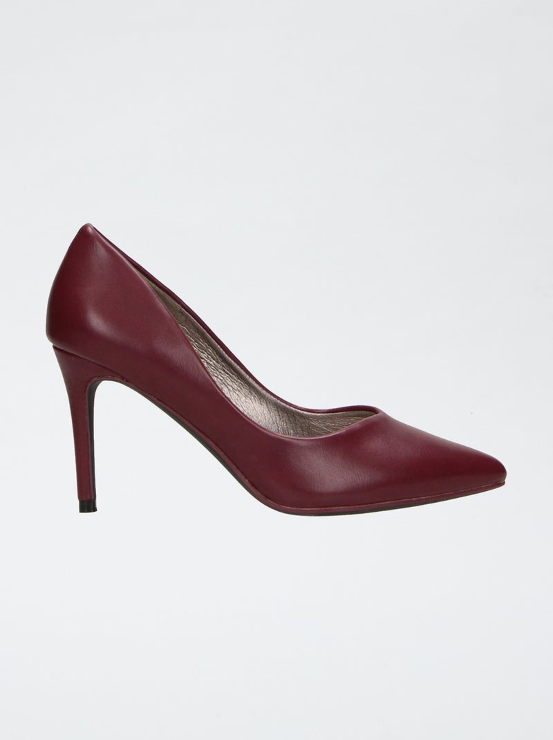Escarpins à talon Rouge - Kiabi