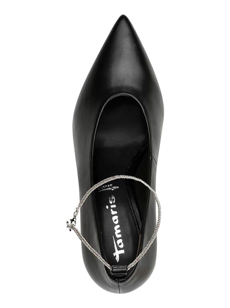 Escarpins A Talon Tamaris Noir - Kiabi