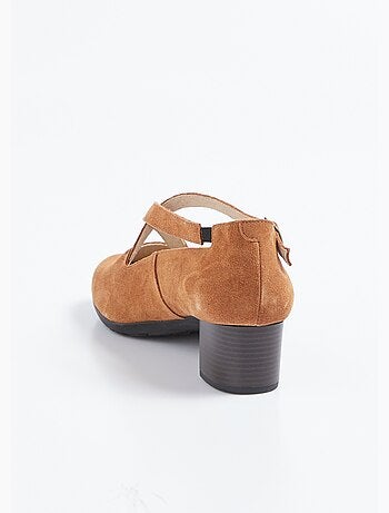 Escarpins à talons largeur confort cuir - Afibel