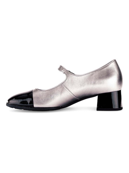 Escarpins argentés en cuirsynthé Gabor - Kiabi