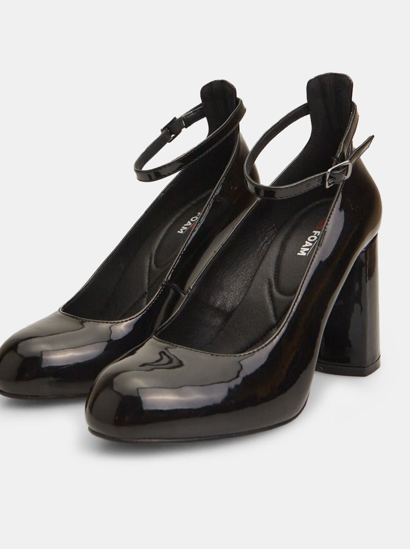 Escarpins avec bride BATA Noir - Kiabi