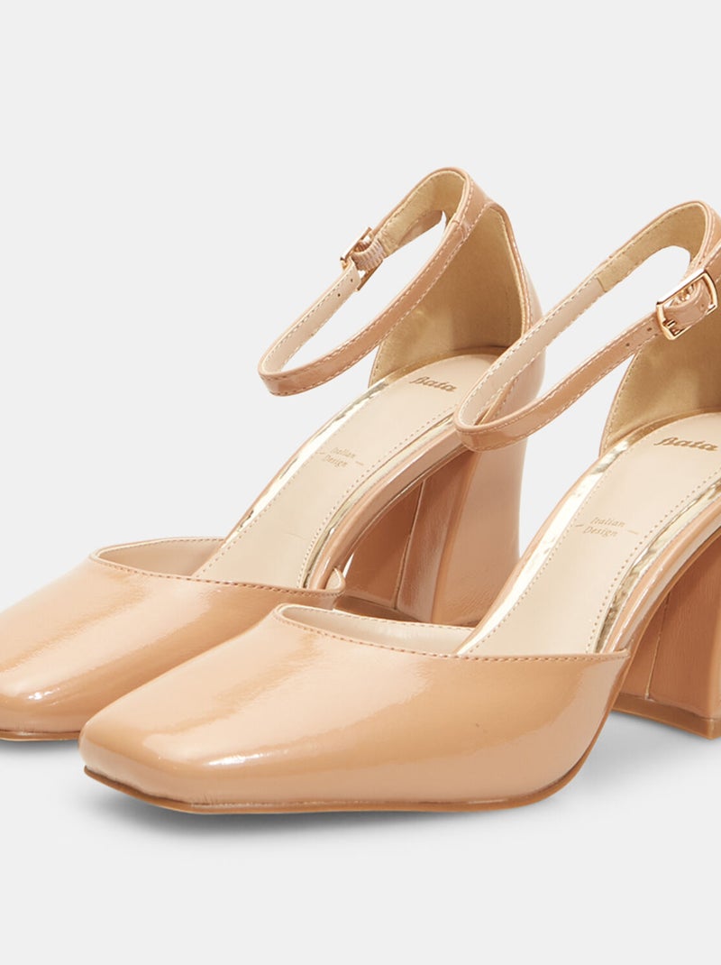 Escarpins avec bride BATA Taupe - Kiabi