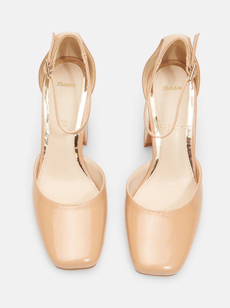 Escarpins avec bride BATA Taupe - Kiabi