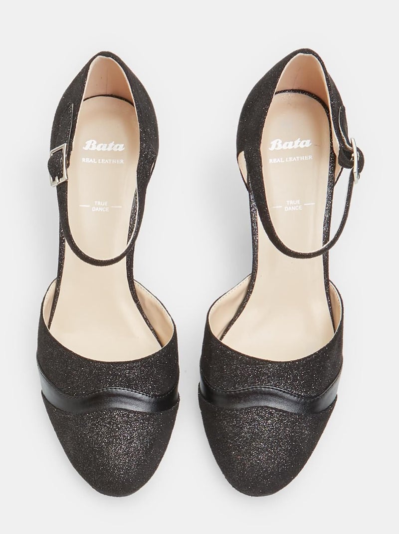 Escarpins avec lanière à la cheville bata Noir - Kiabi