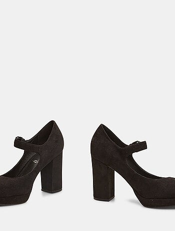 Escarpins avec large talon et plateau BATA