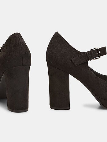 Escarpins avec large talon et plateau BATA