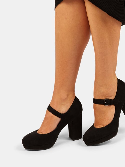 Escarpins avec large talon et plateau BATA - Kiabi