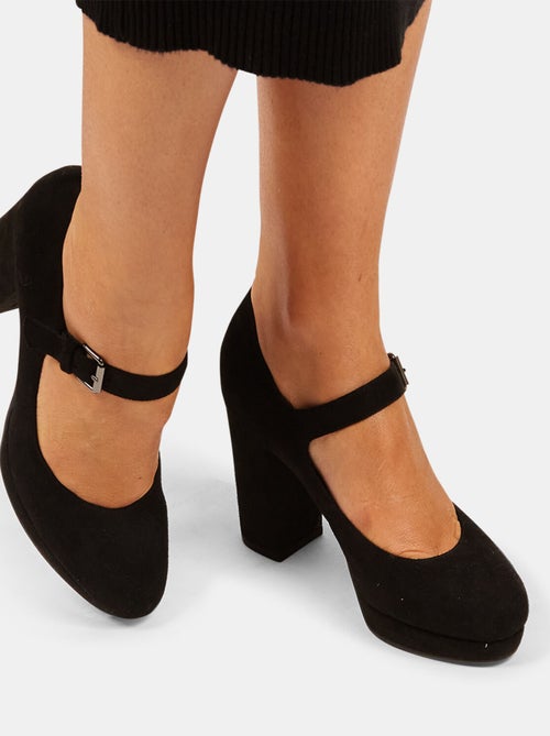 Escarpins avec large talon et plateau BATA - Kiabi