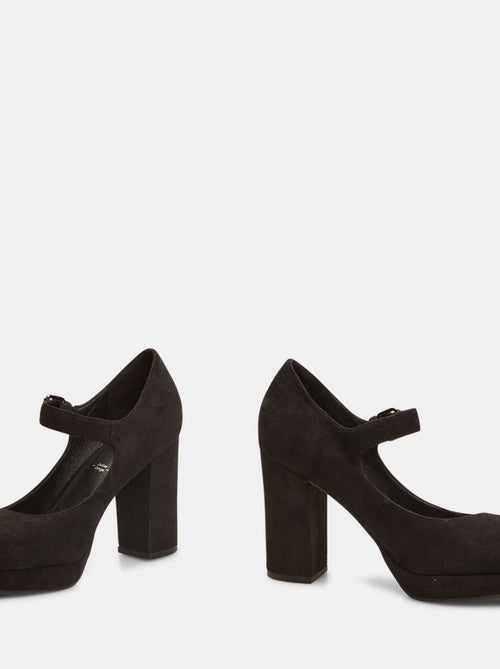 Escarpins avec large talon et plateau BATA - Kiabi