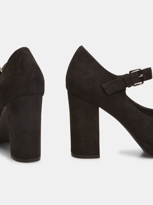 Escarpins avec large talon et plateau BATA - Kiabi