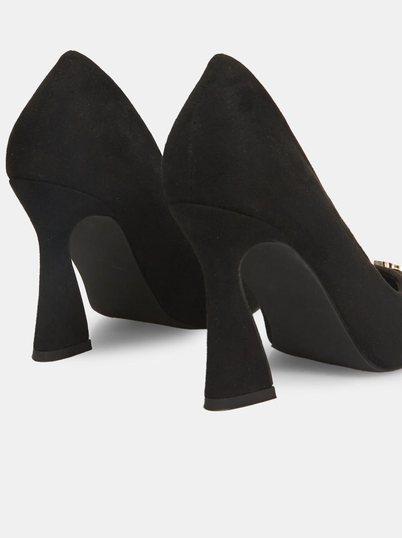 Escarpins avec talon bobine BATA Noir - Kiabi