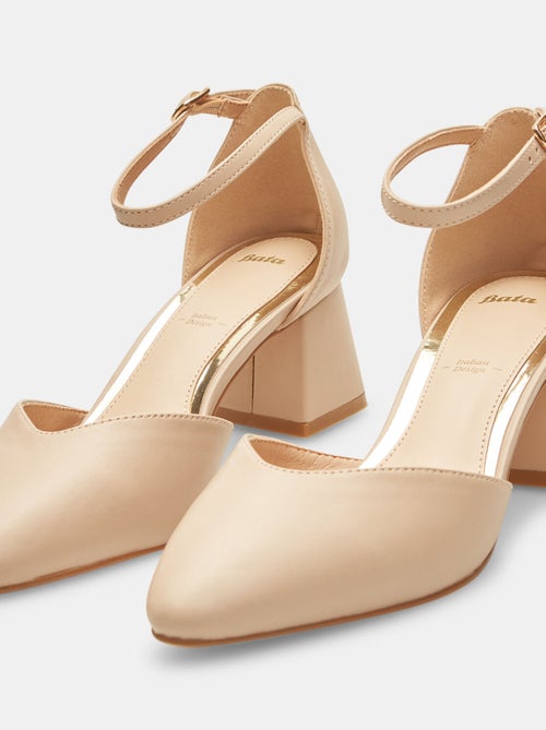 Escarpins avec talon large et bride BATA - Kiabi