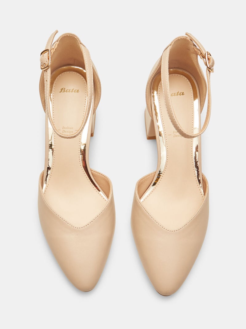 Escarpins avec talon large et bride BATA Rose - Kiabi