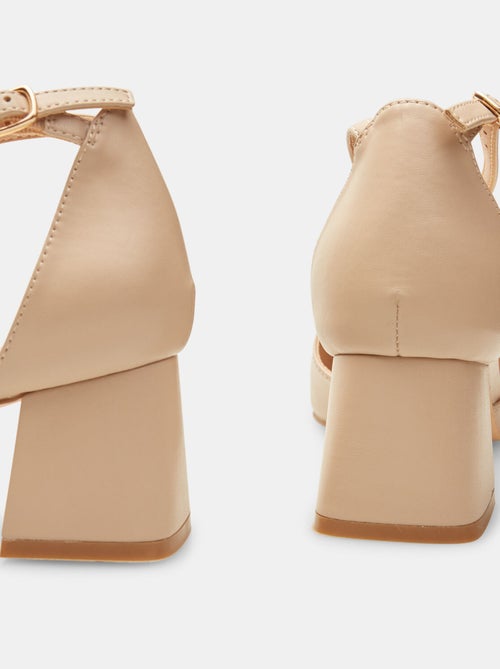 Escarpins avec talon large et bride BATA - Kiabi