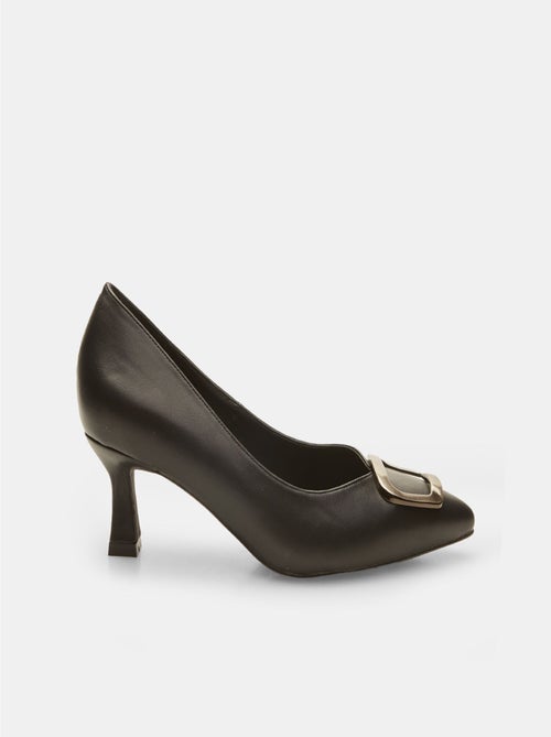 Escarpins avec talon midi et boucle BATA - Kiabi