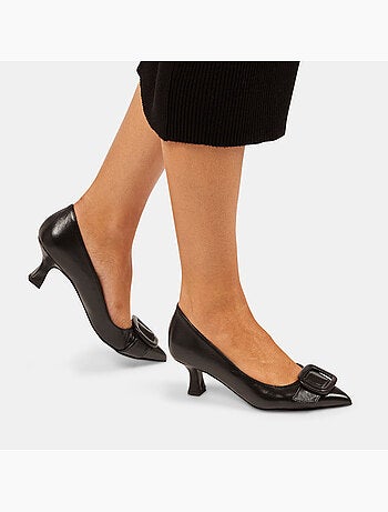 Escarpins avec talon midi et boucle