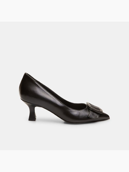 Escarpins avec talon midi et boucle - Kiabi