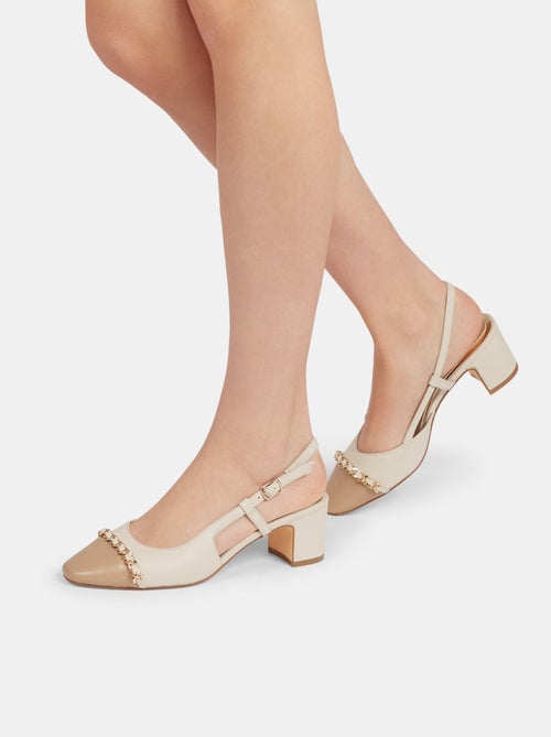 Escarpins avec talon midi et chaîne BATA - Kiabi
