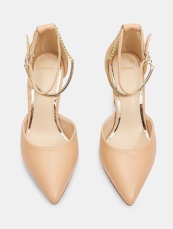Escarpins avec talon midi et empiècement à la cheville BATA