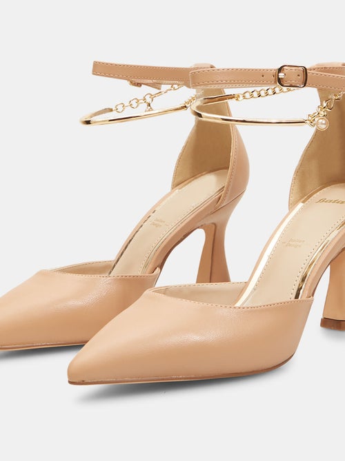 Escarpins avec talon midi et empiècement à la cheville BATA - Kiabi