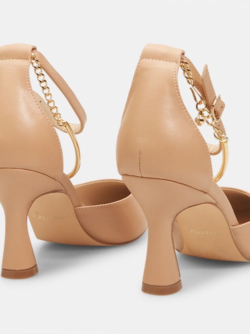 Escarpins avec talon midi et empiècement à la cheville BATA - Kiabi